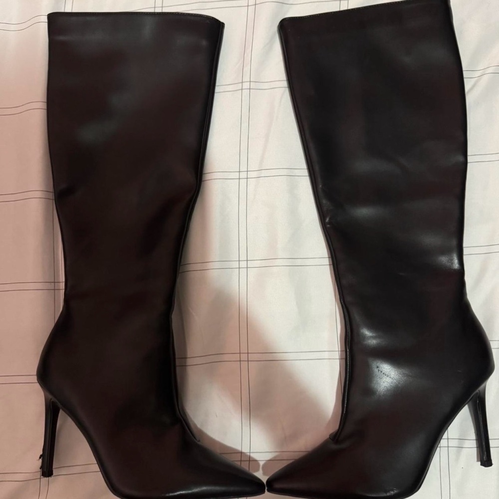 INC International Concepts Black Heeled Boots